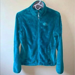 Women’s XS 00-0-1-2  North Face Osito coat jacket RARE teal aqua color HTF